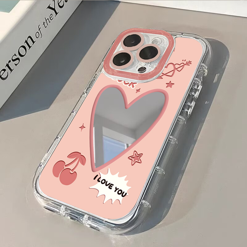 Phone Cases Cool Girl - Funda de Teléfono con Espejo y