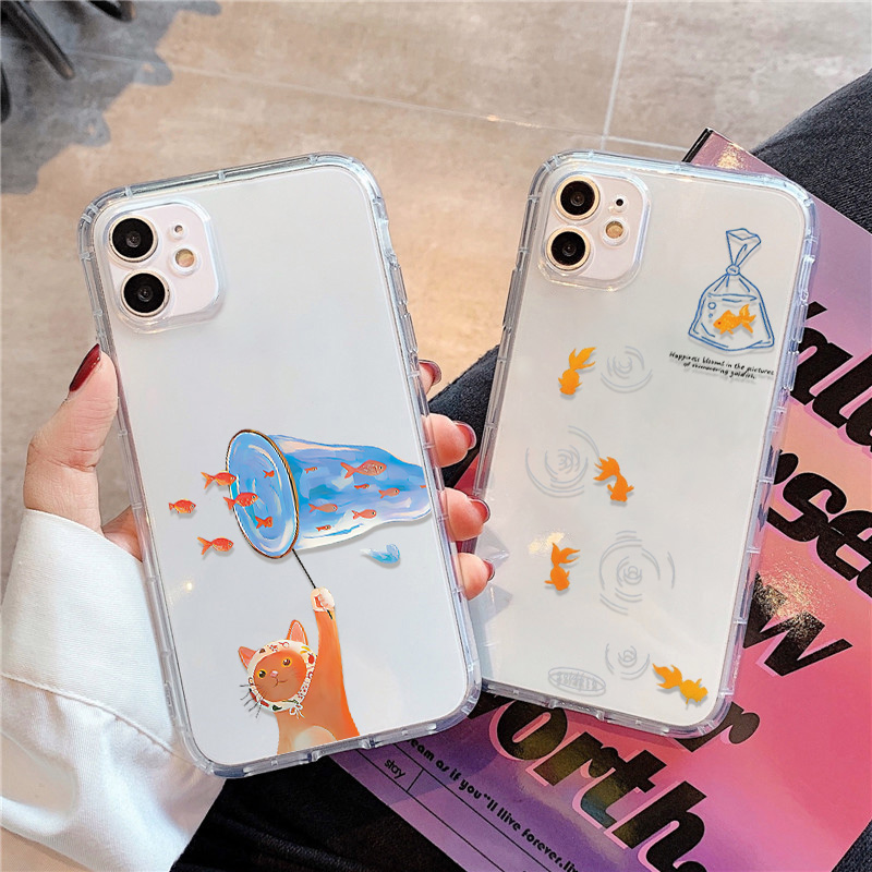 Phone Cases Iphone 12 - Funda de teléfono transparente con bonitos