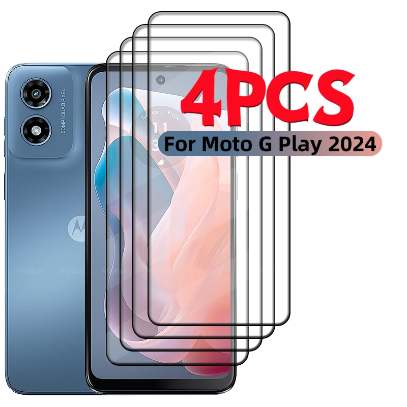 Phone Cases Moto G - 4 Uds cubierta completa de vidrio