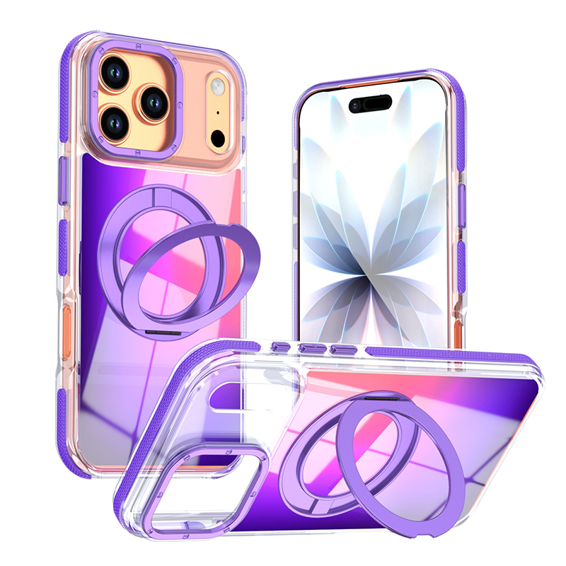 Gradient Color Case - Lujo 360 ° Funda con Soporte