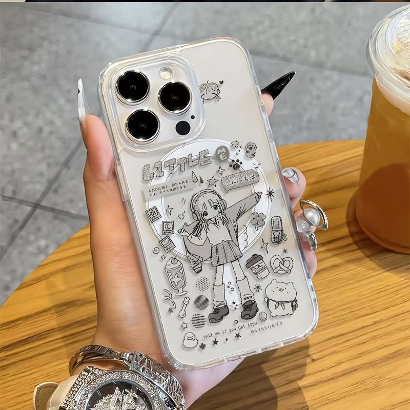 Phone Cases Cool Girl - Funda de Teléfono Kawaii Anime Sweet