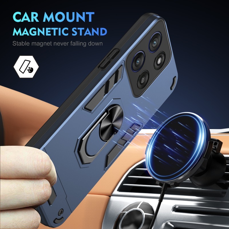 Phone Cases Moto G 2025 - Armadura cubierta de soporte magnético a