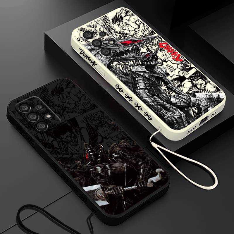 Phone Cases For Samsung Galaxy - Funda de teléfono líquida con cuerda
