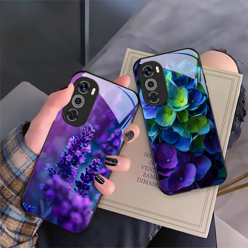 Phone Cases Moto G - Patrón de tulipán púrpura para Motorola