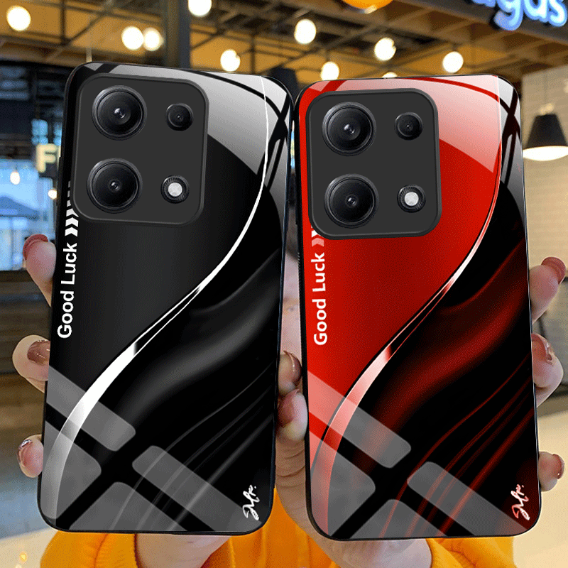 Gradient Color Case - Funda de vidrio templado duro para