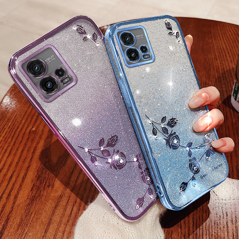 Phone Cases Moto G 2025 - Funda Floral Plateada para Motorola Moto