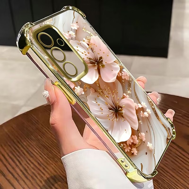 Funda Transparente con Flores  - Phone Cases For Samsung Galaxy reseña y precio