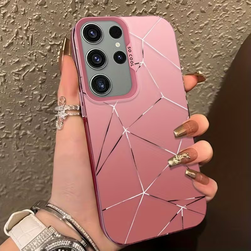 Funda de teléfono plateada con - Phone Cases For Samsung Galaxy reseña y precio