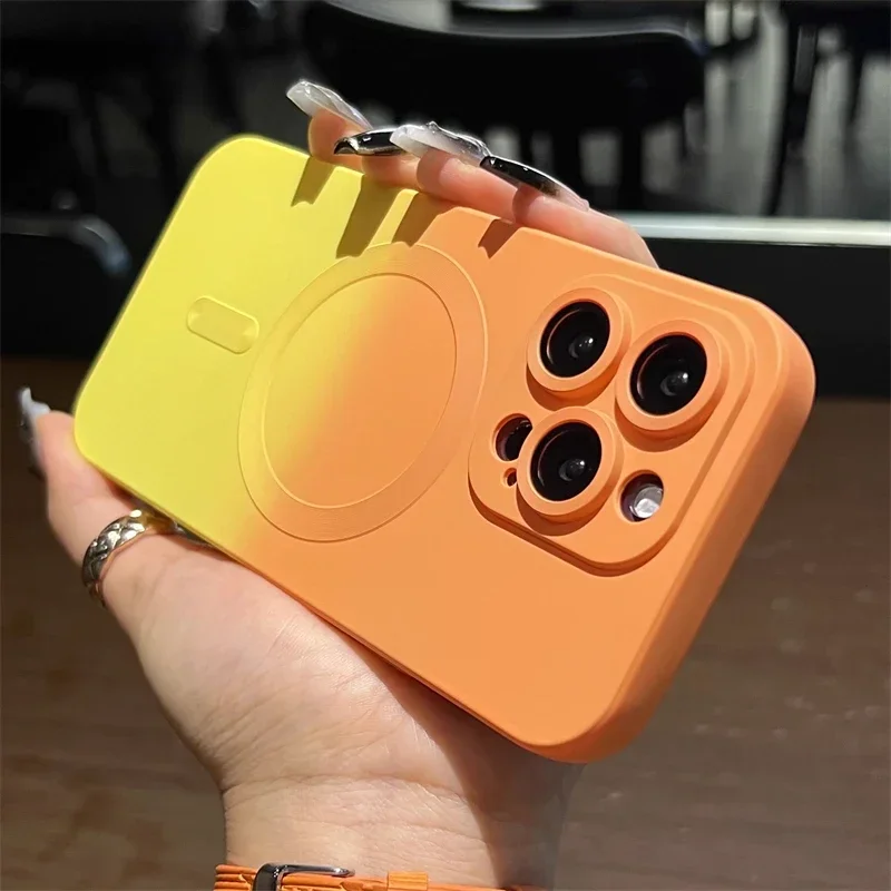 Funda Magnética de Silicona Su - Gradient Color Case reseña y precio