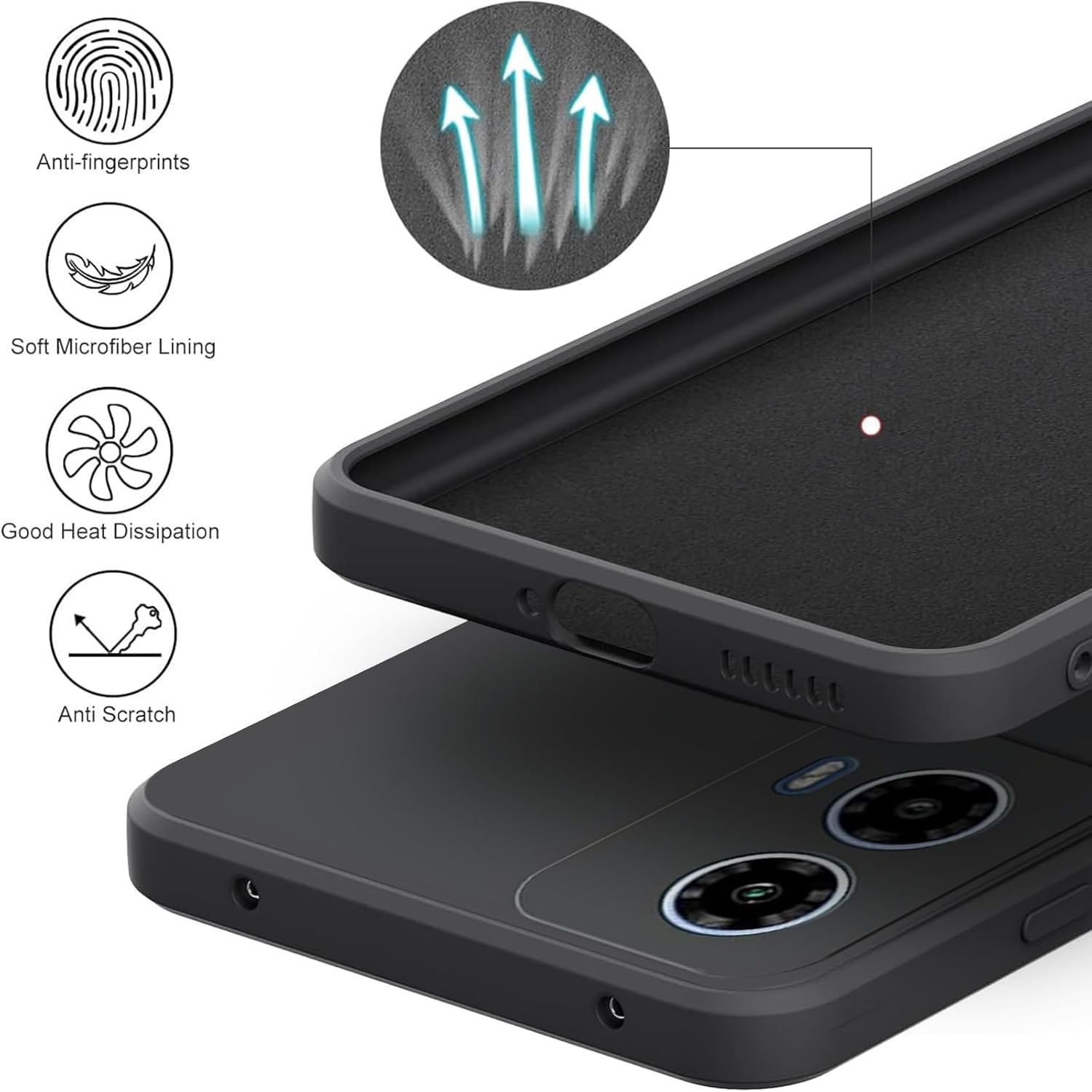 Funda de silicona líquida TPU  - Phone Cases Moto G 2025 reseña y precio